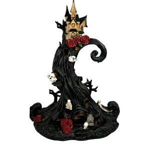 Toil and Trouble Haunted Tree House Halloween Decor 16.5in Black New Light Sound